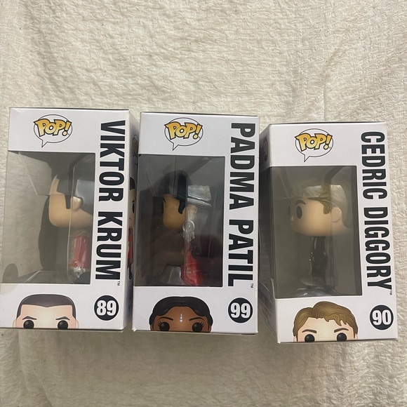 Harry Potter Yule Ball Funko Pops, Padma Patil, Victor Krum and Cedric Diggory - Picture 4 of 7